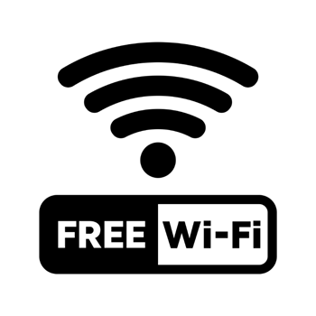 a black and white symbol of a wifi symbol free wifi icon